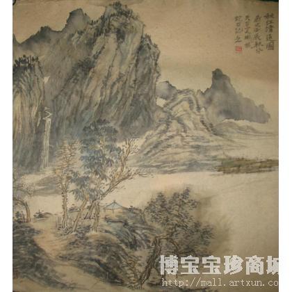 熊润忠 秋江清远 类别: 国画山水作品